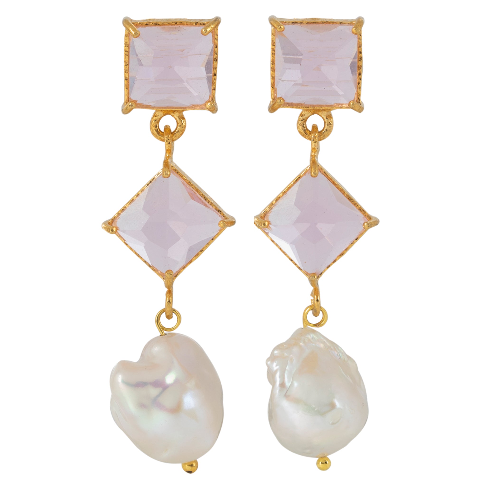 Eliana Earrings Pale Pink