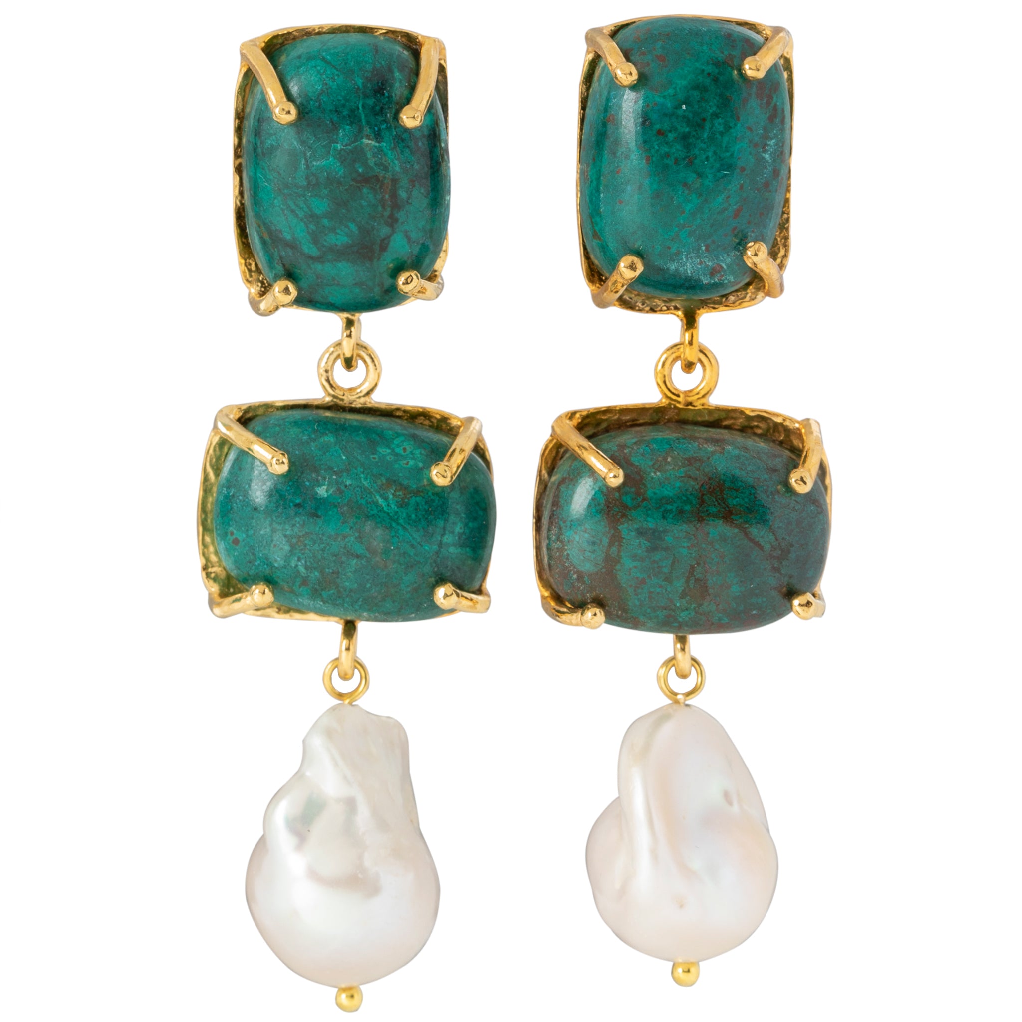 Loren Earrings Chrysocolla