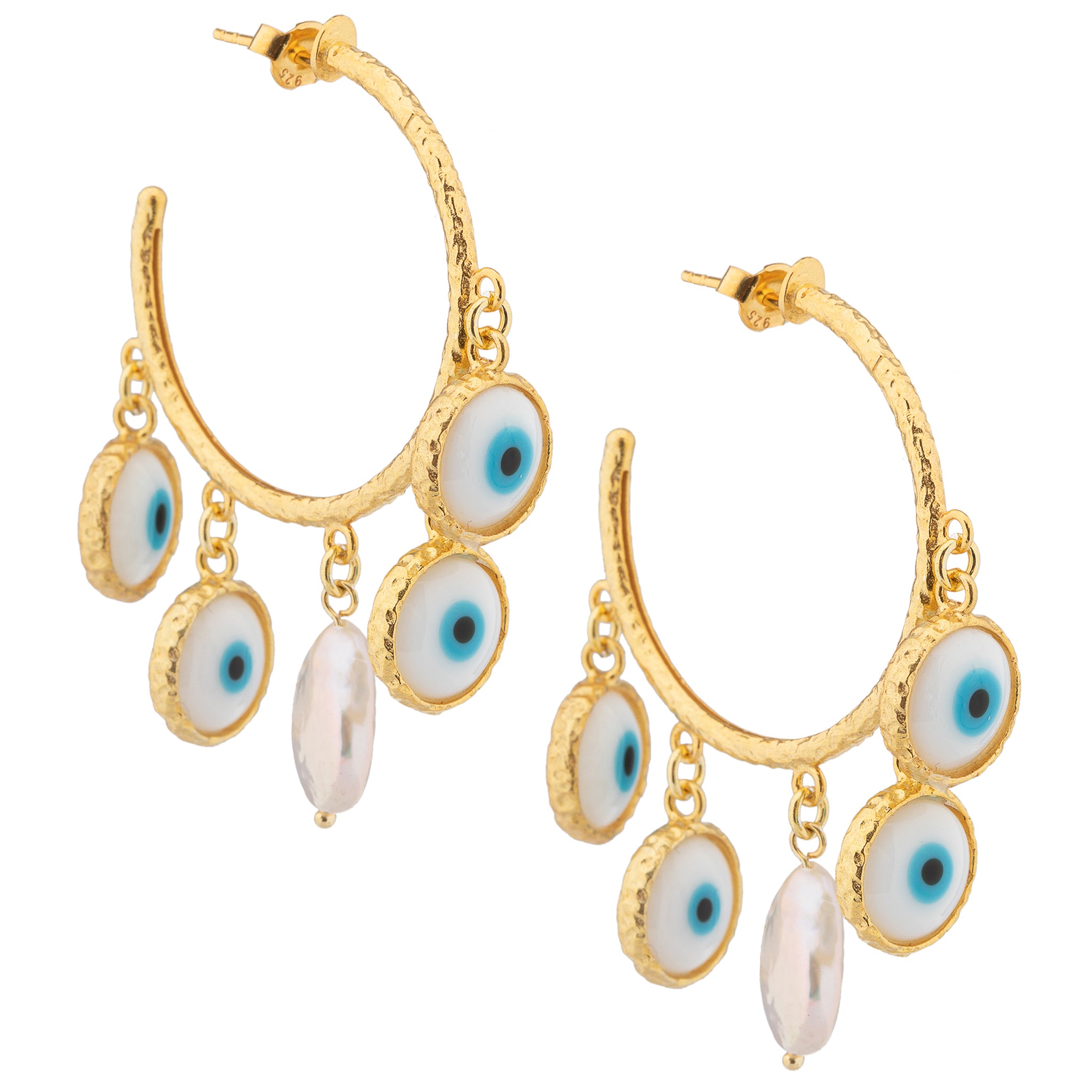 Aveline Hoops White