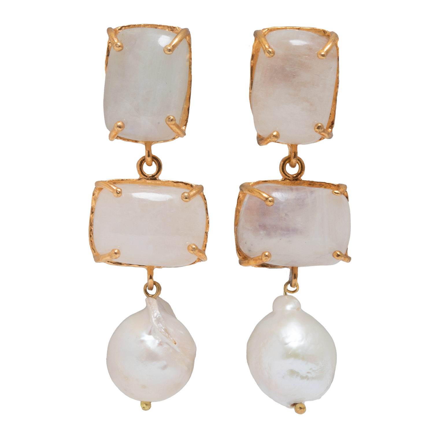 Loren Earrings White