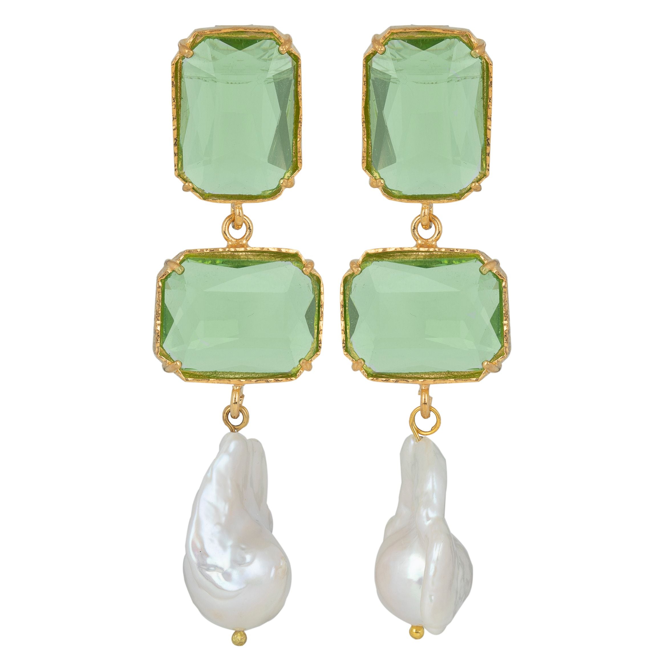 Daphne Earrings Green