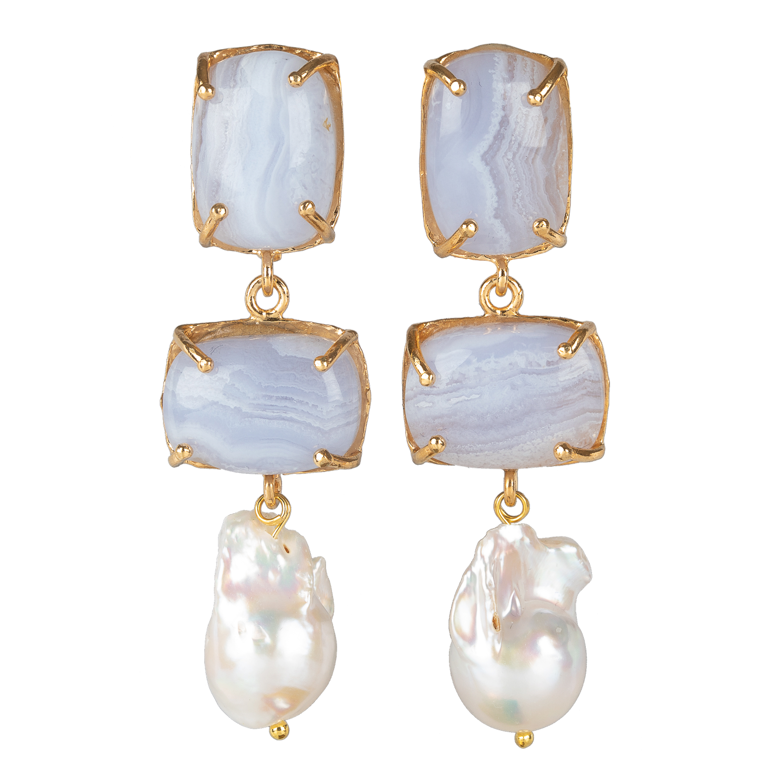 Loren Earrings Pale Blue