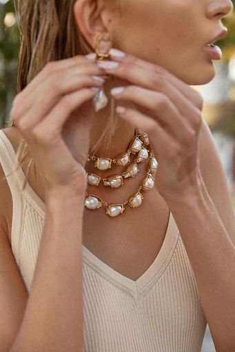 Designer Pearl Angelica Necklace by Christie Nicolaides