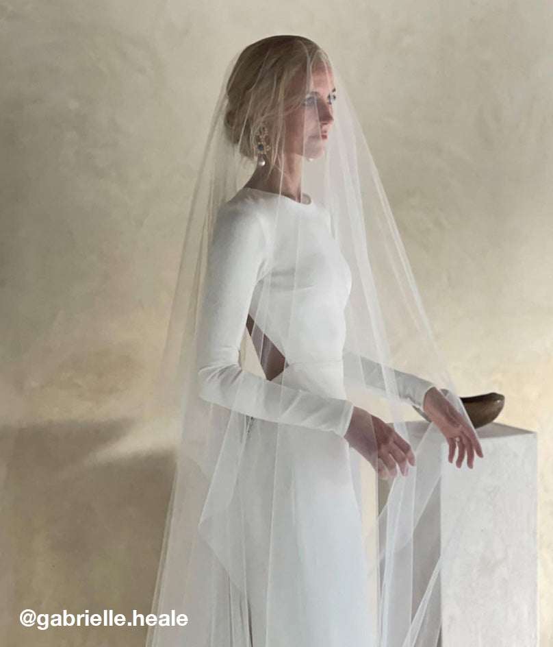 Luxury Designer Graciela Green & Blue Bridal Earrings by Christie Nicolaides