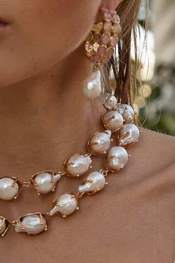Designer Pearl Angelica Necklace by Christie Nicolaides