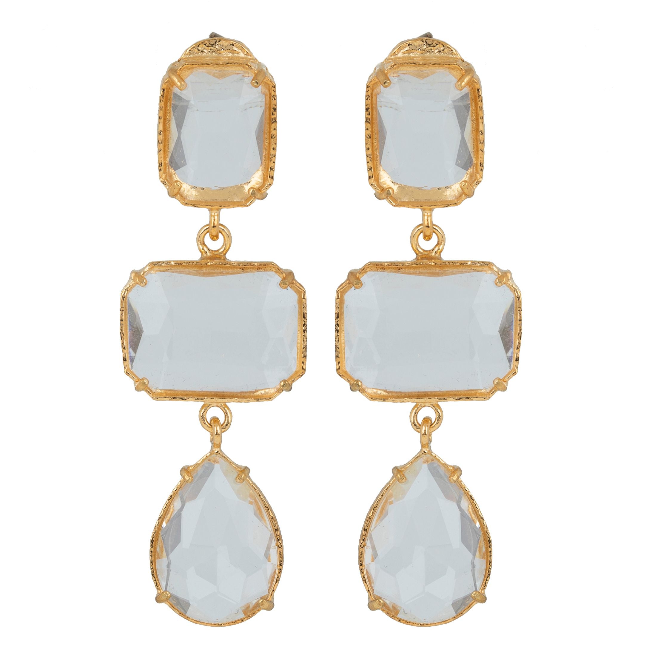 Misha Earrings Clear