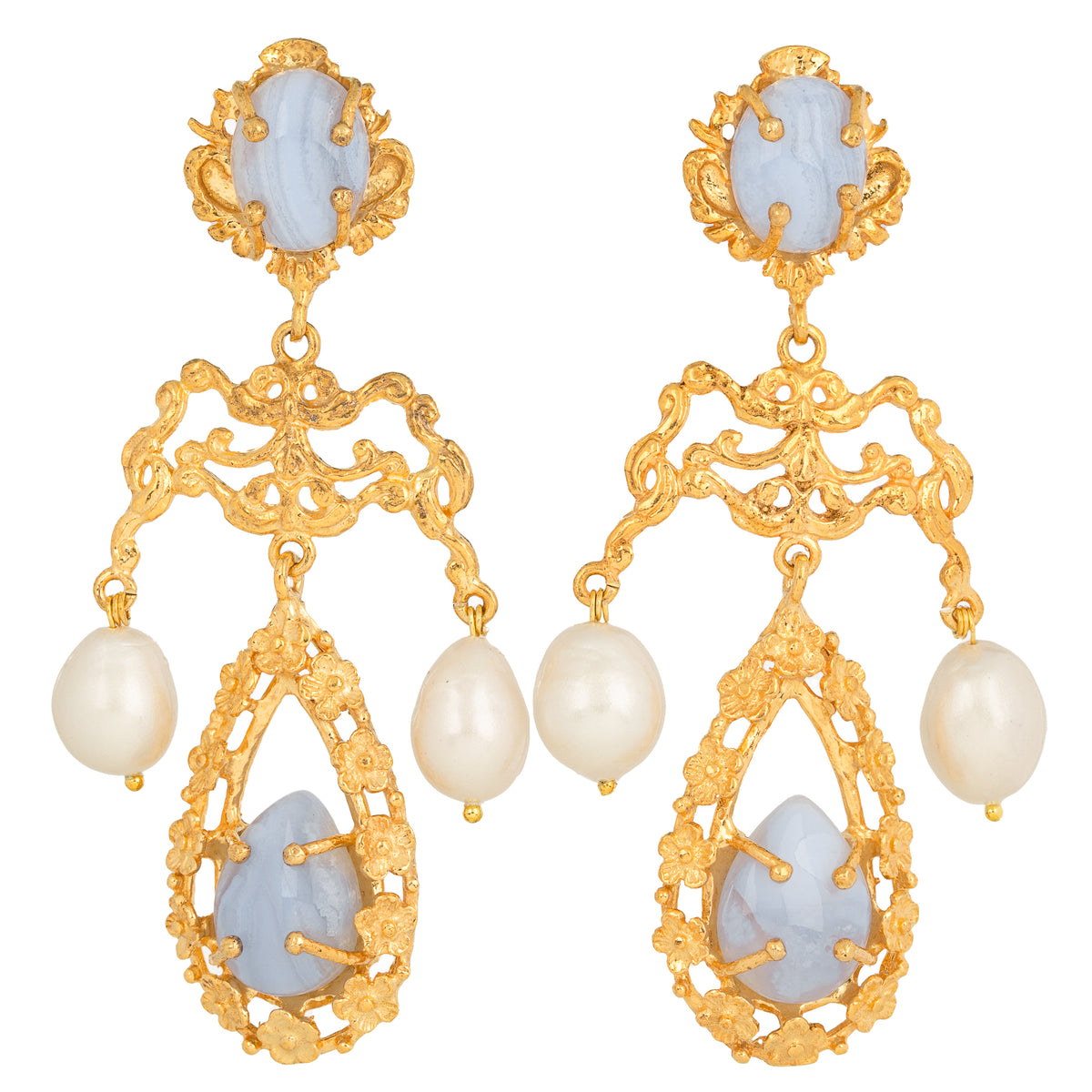 Liliana Earrings Pale Blue Christie Nicolaides