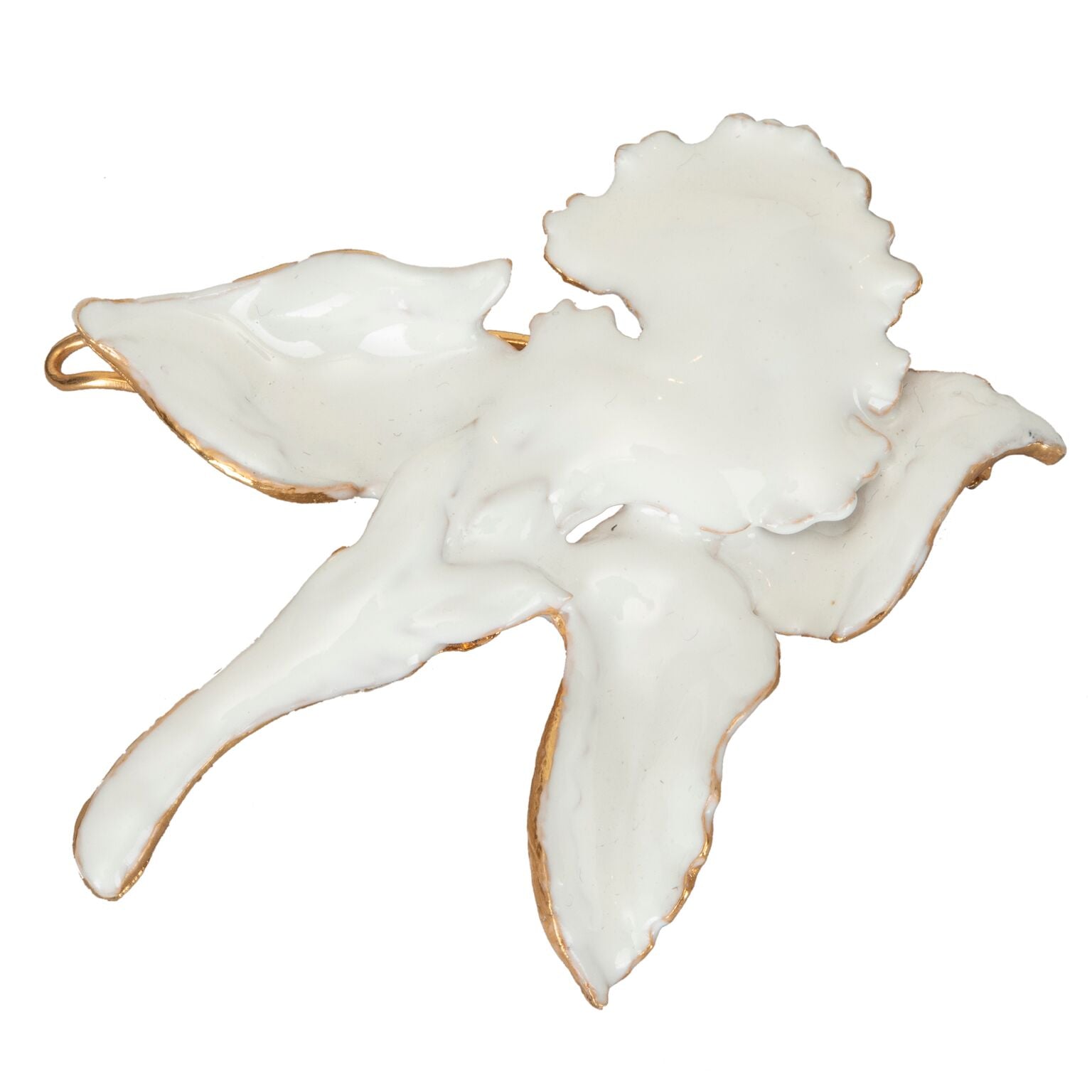 Iris Hair Clip White
