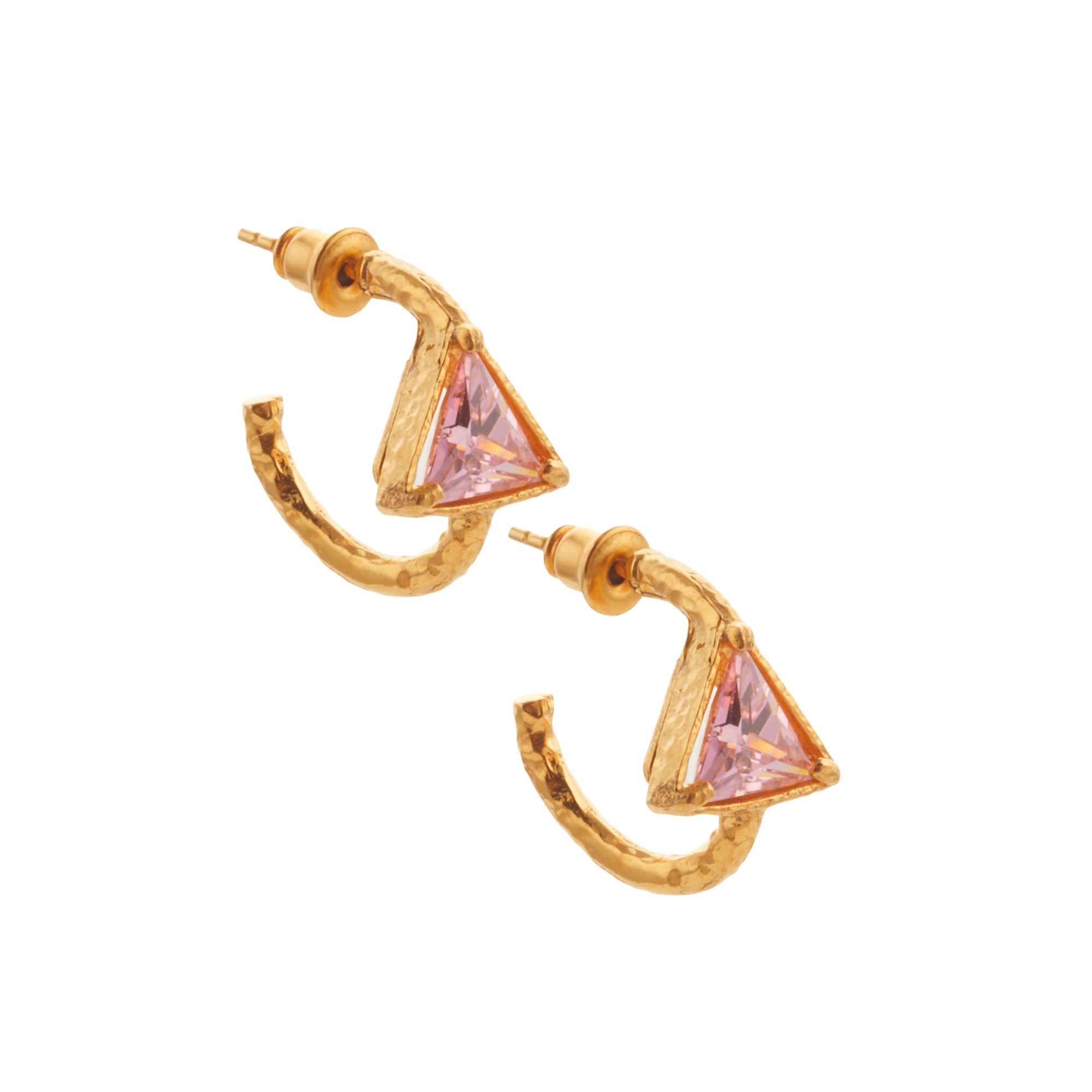 Alexa Hoops Pale Pink