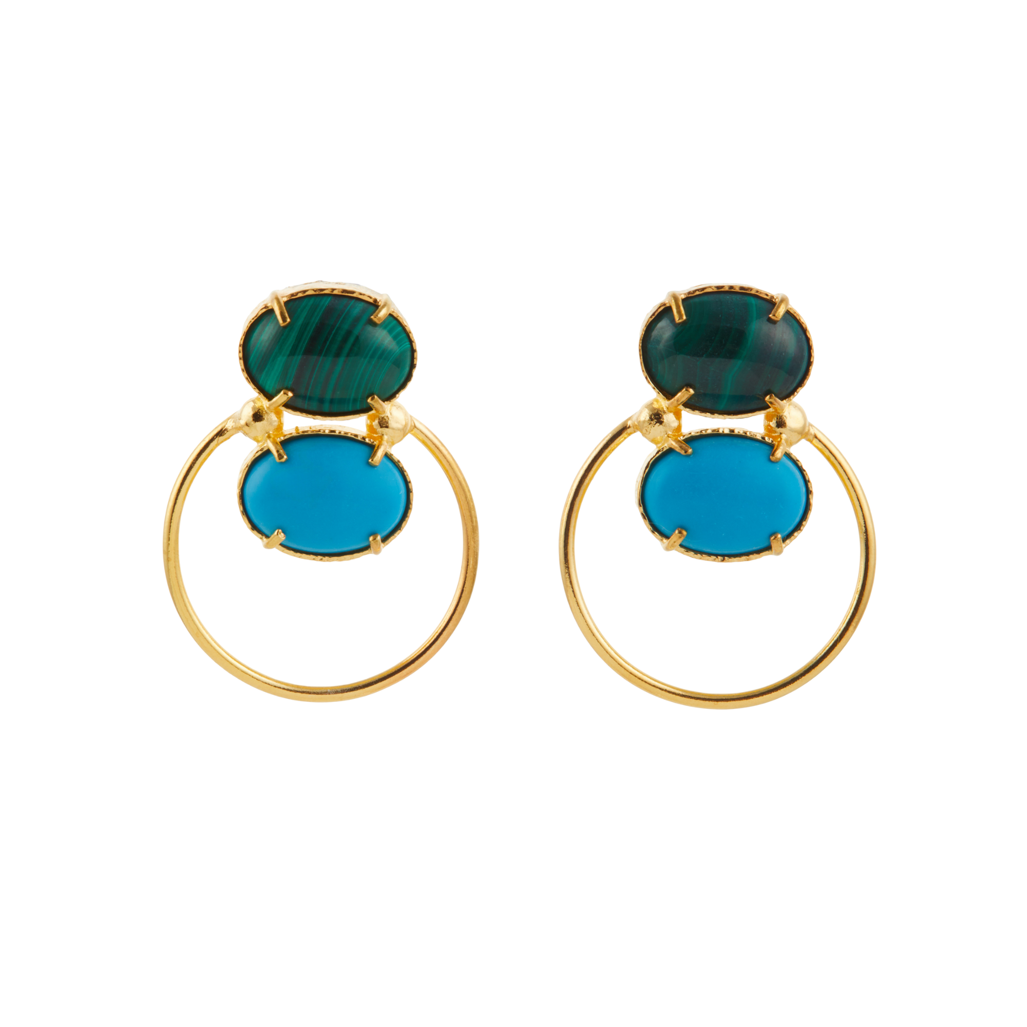 Avertine Earrings Green