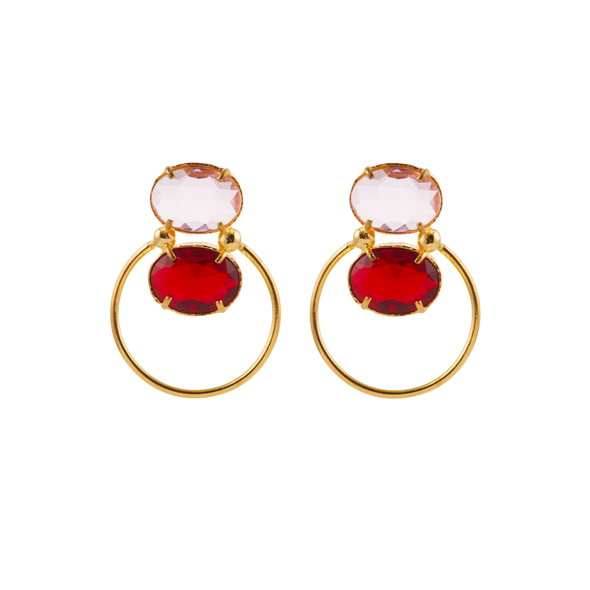 Avertine Earrings Red