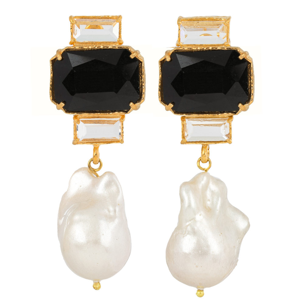 Bambina Earrings Black