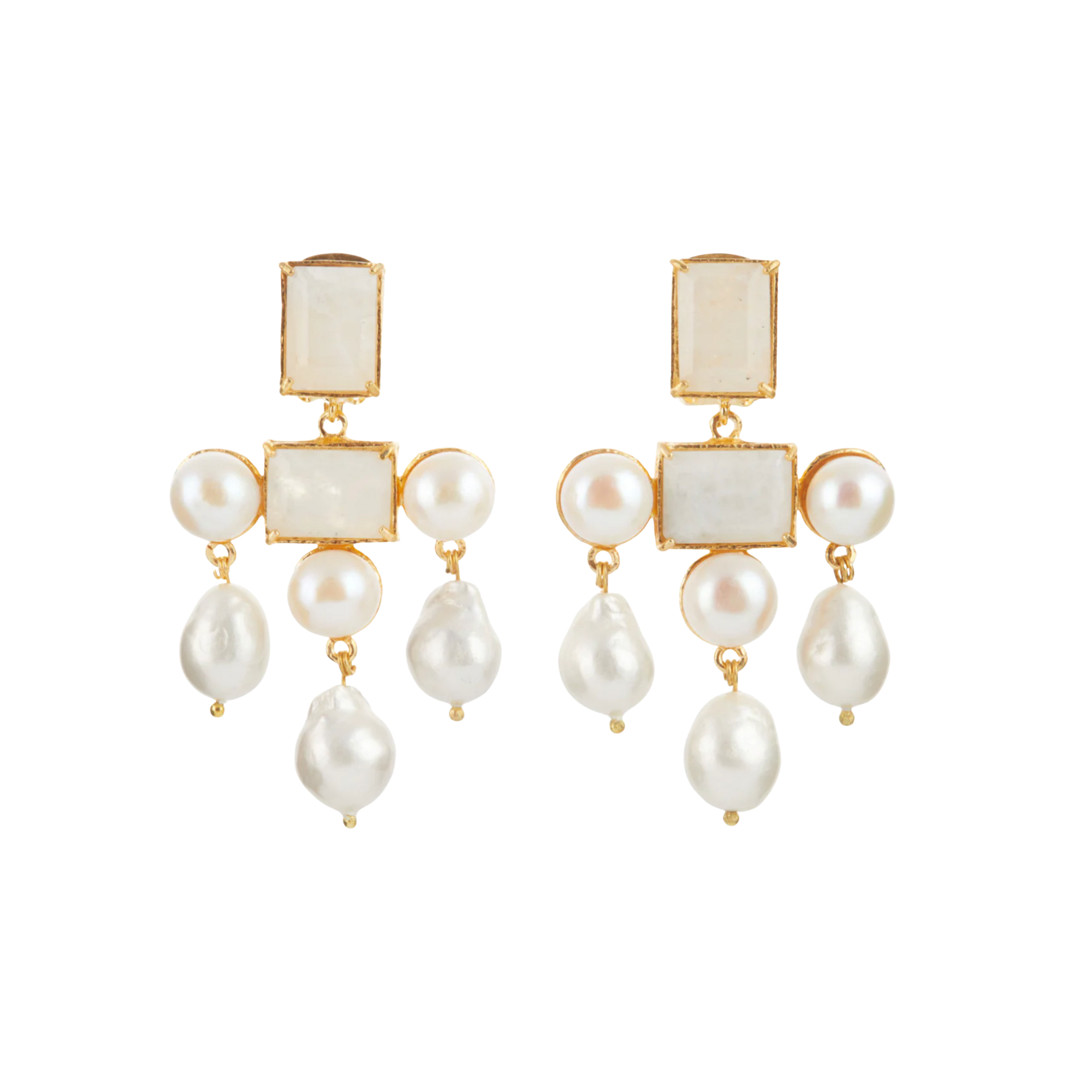 Bianca Earrings White