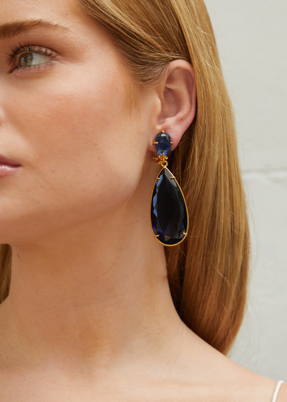 Franca Earrings Dark Blue