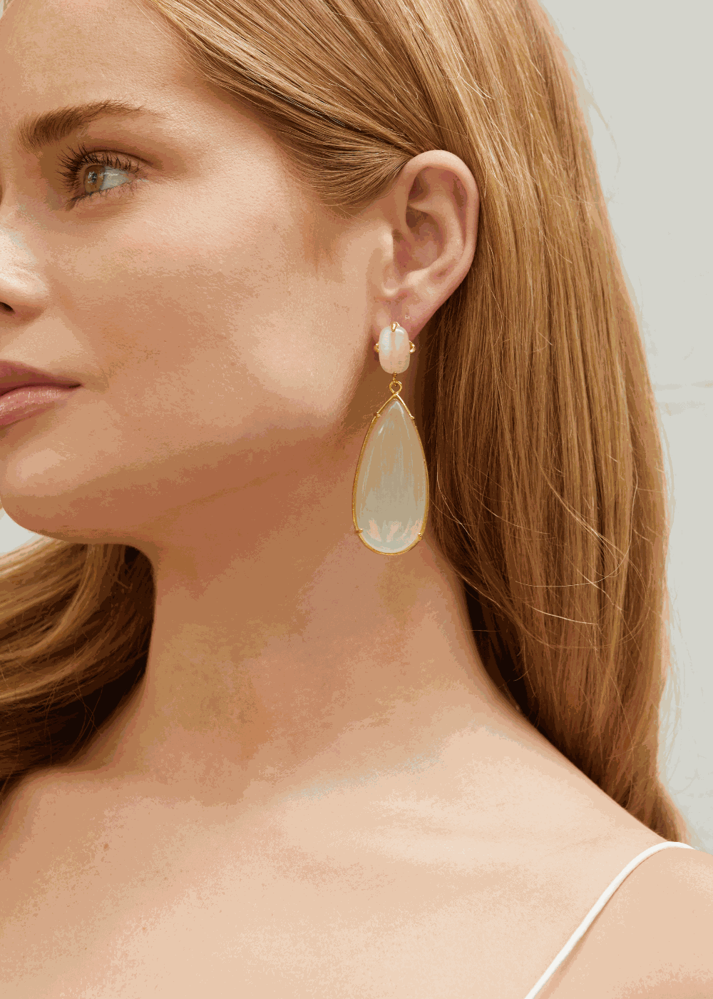 Luxury Designer Franca White Earrings by Christie Nicolaides