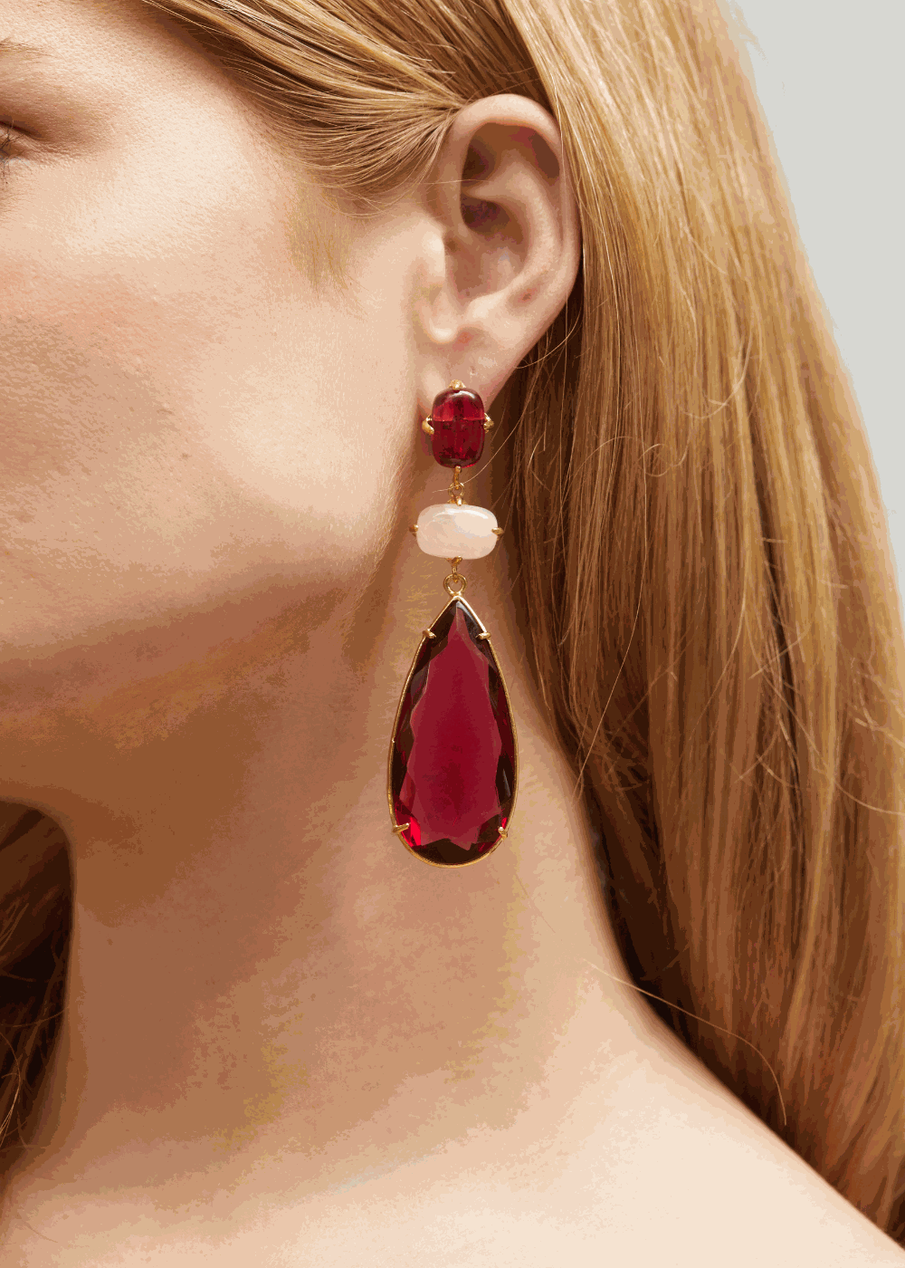 Francesca Earrings Hot Pink