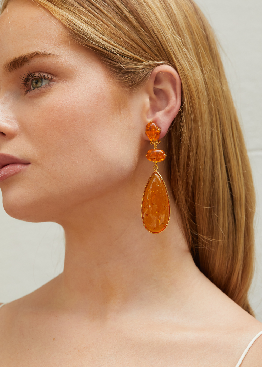 Francesca Earrings Orange