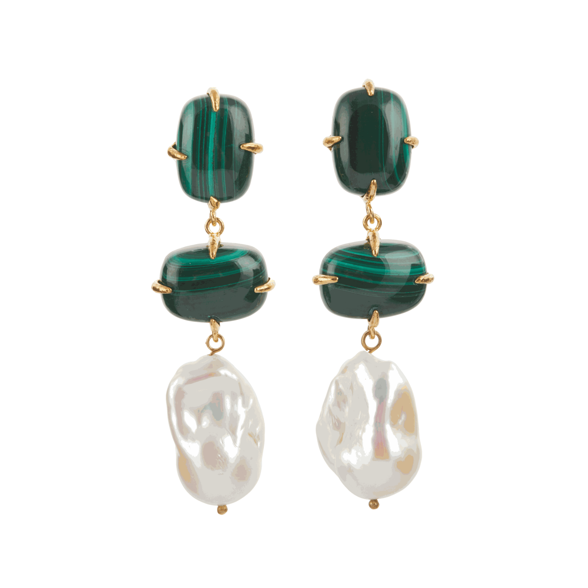 Gia Earrings Green