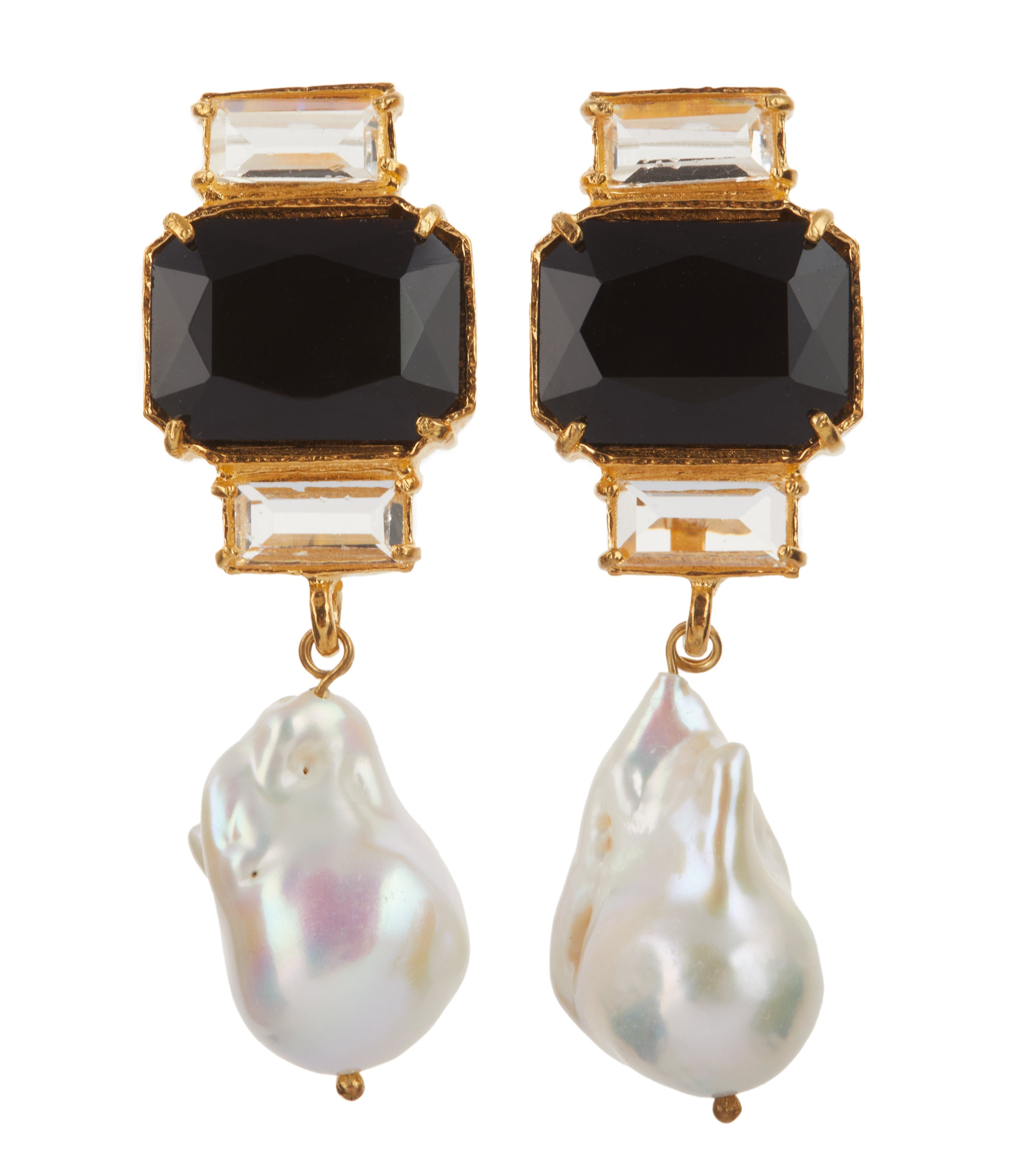 Bambina Earrings Black