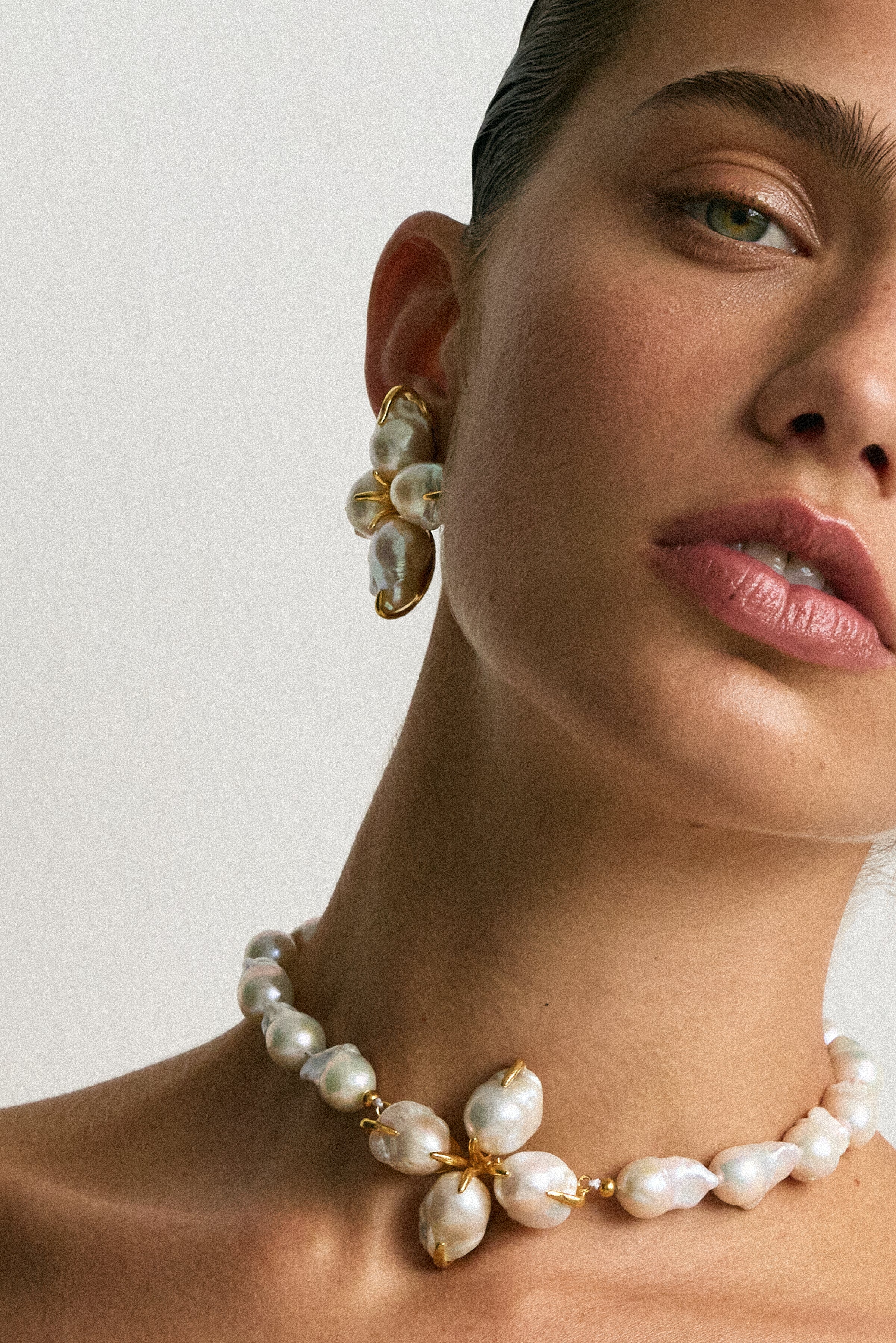 Luxury Designer Cristina Baroque Pearl Necklace Christie Nicolaides 