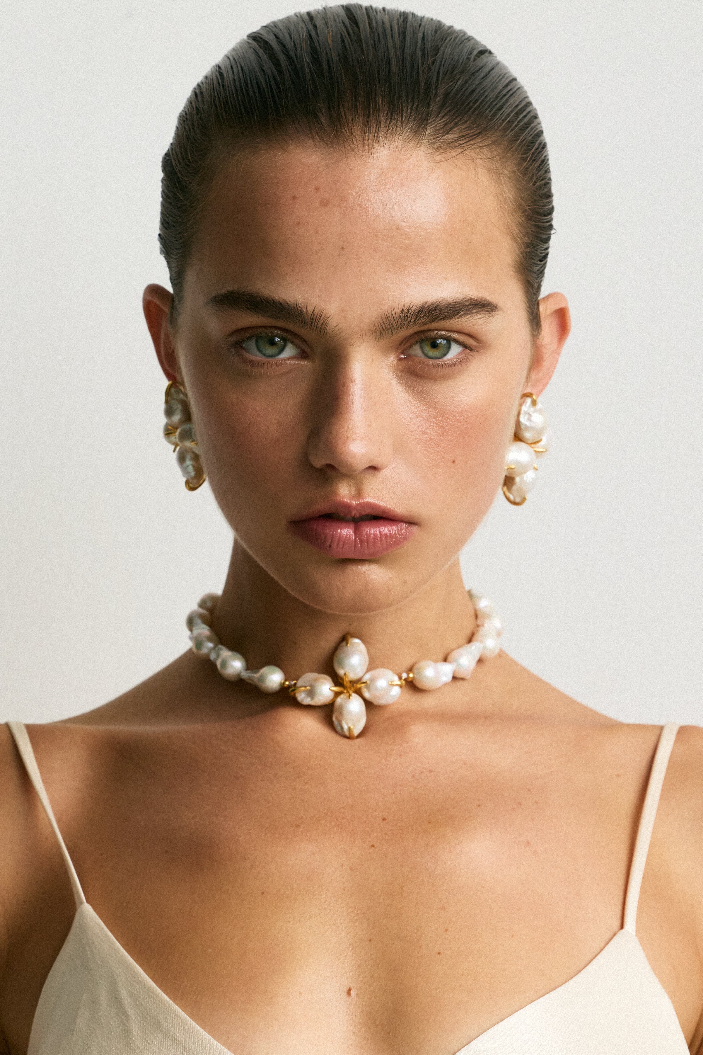 Luxury Designer Cristina Baroque Pearl Necklace Christie Nicolaides 