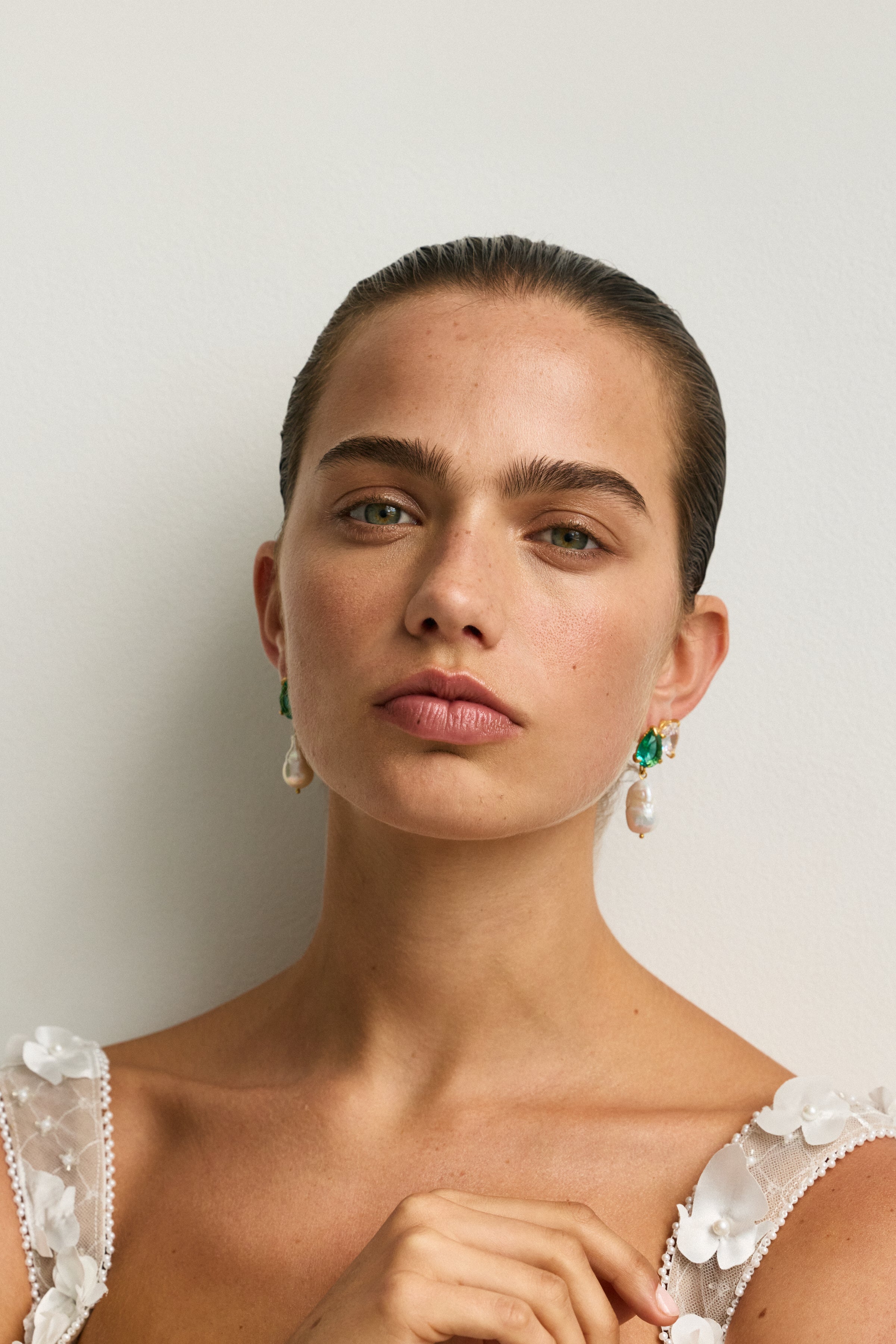 Ella Earrings Dark Green