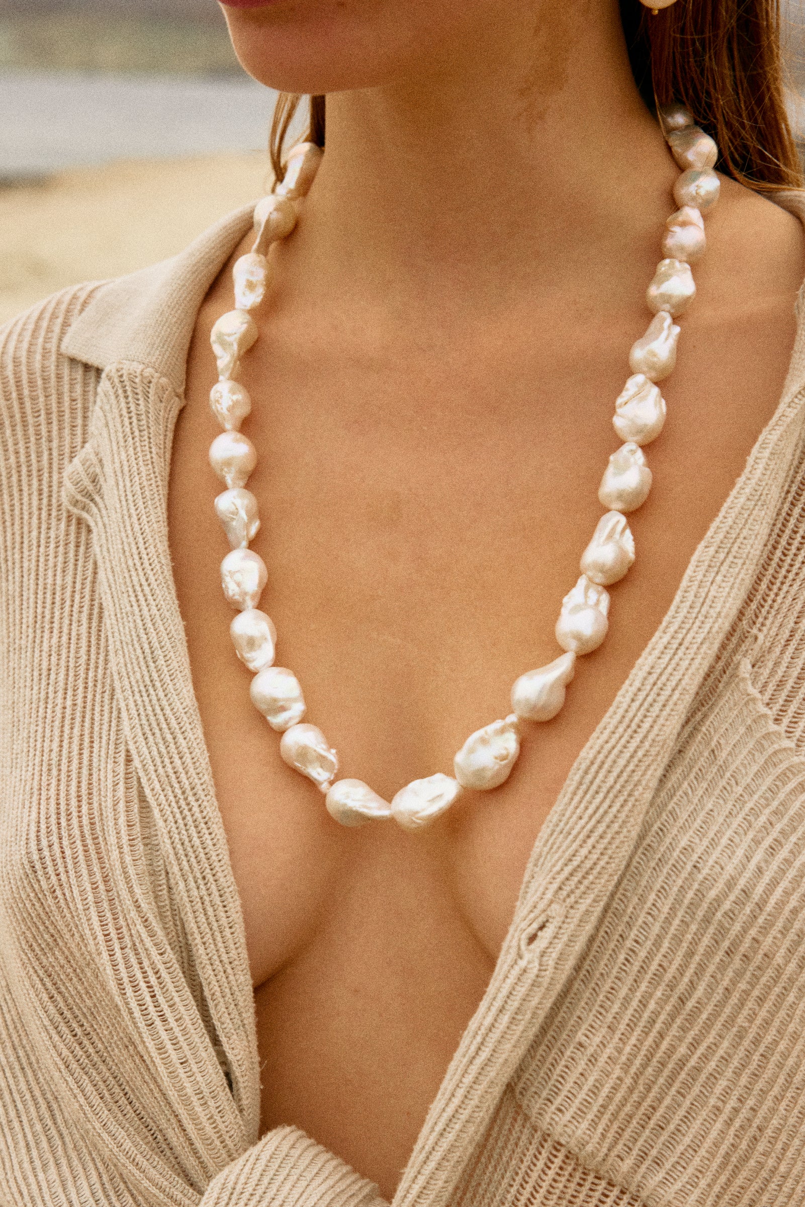 Marcelline Necklace Pearl