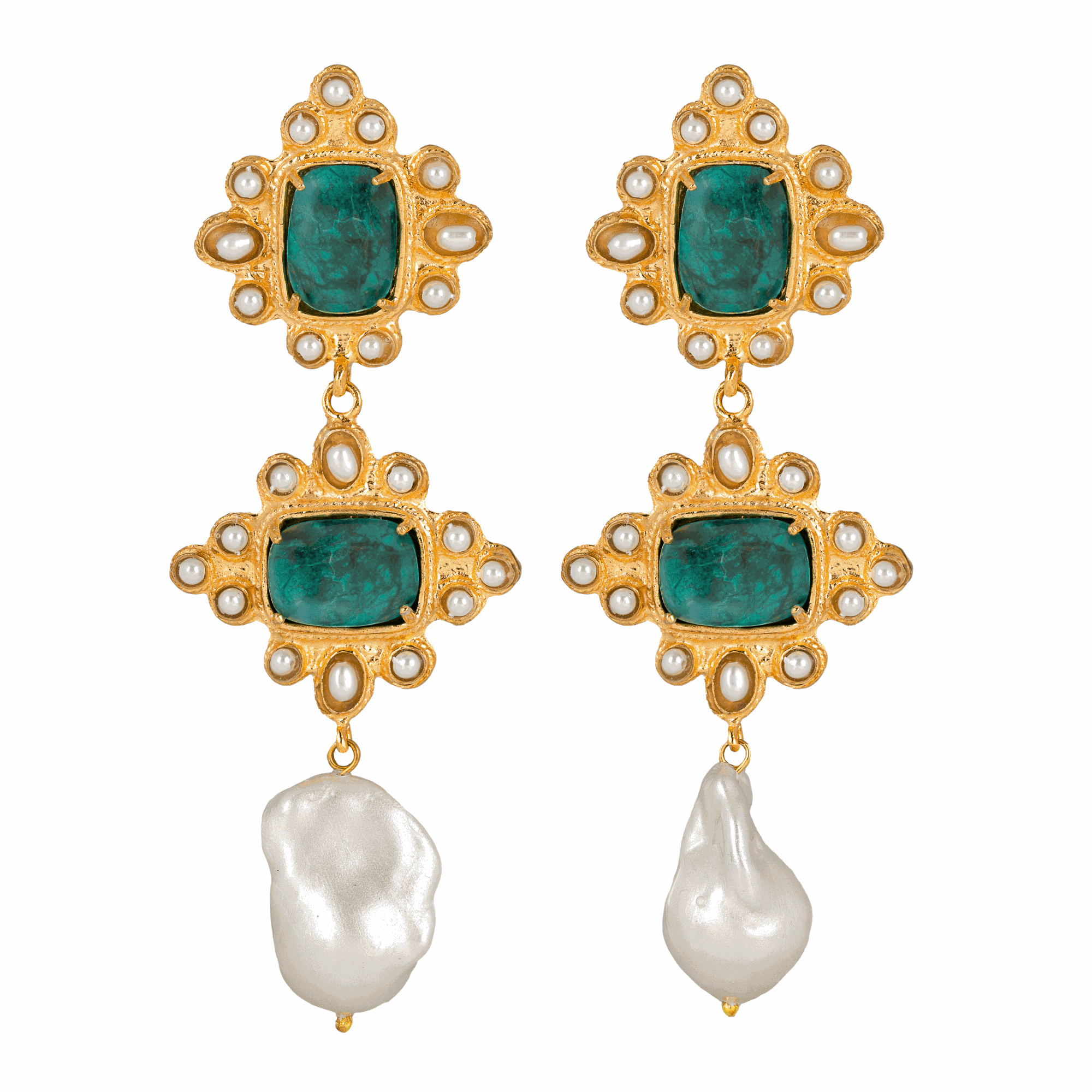 Luxury Designer Graciela Turquoise Earrings by Christie Nicolaides