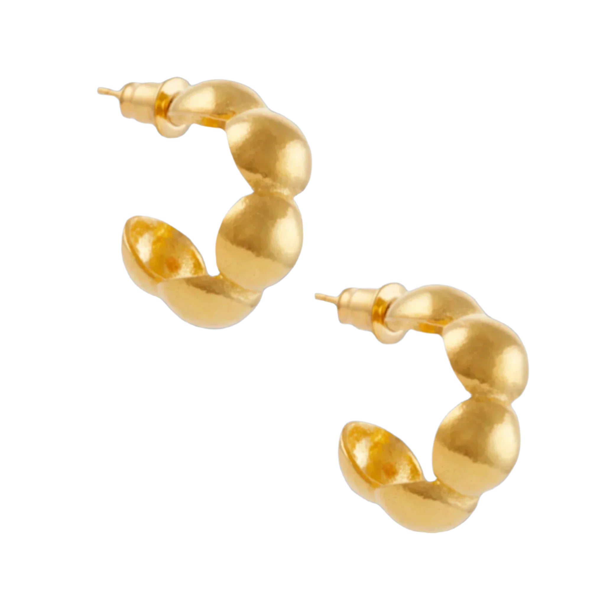 Luxury Designer Arki Gold Hoops by Christie Nicolaides
