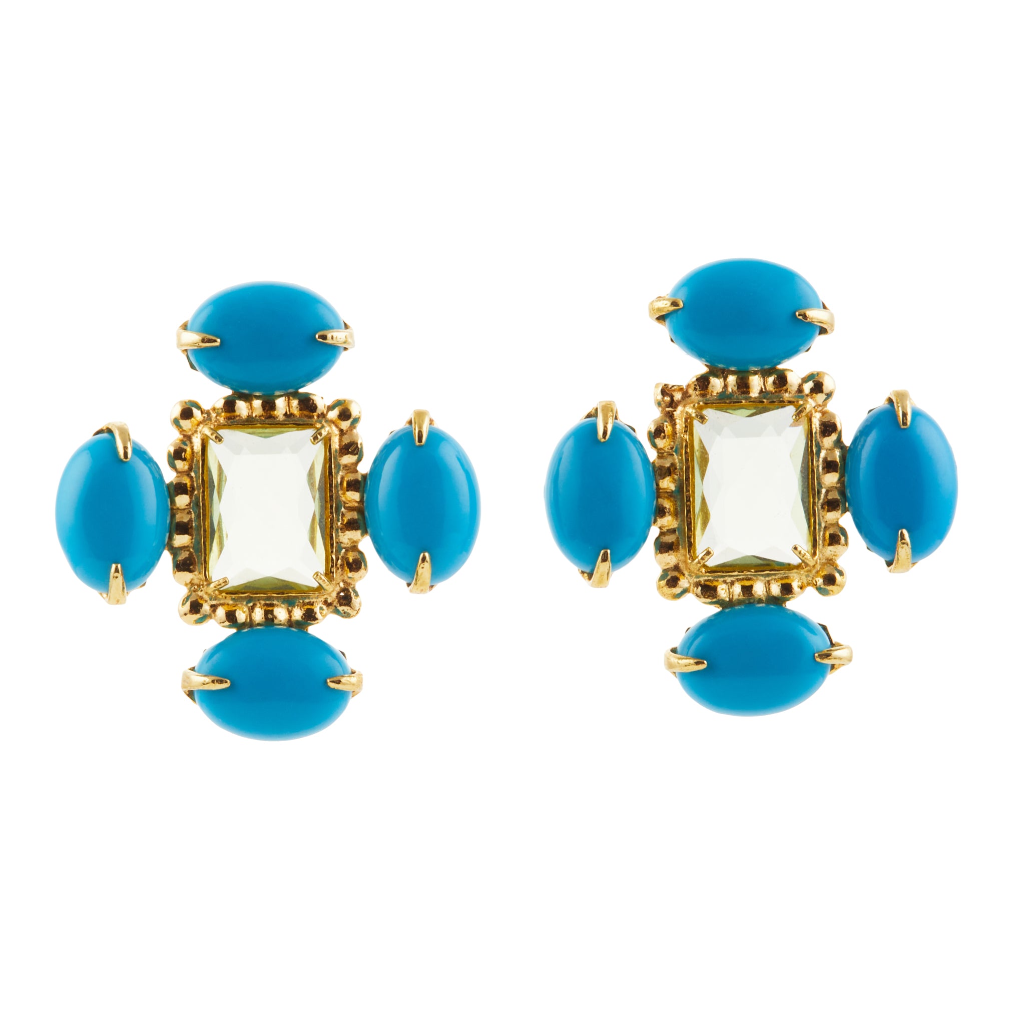Luxury Designer Elias Blue Earrings by Christie Nicolaides