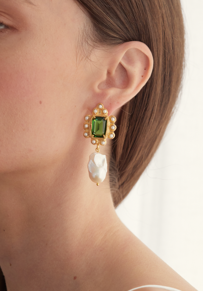 Amalita Earrings Green