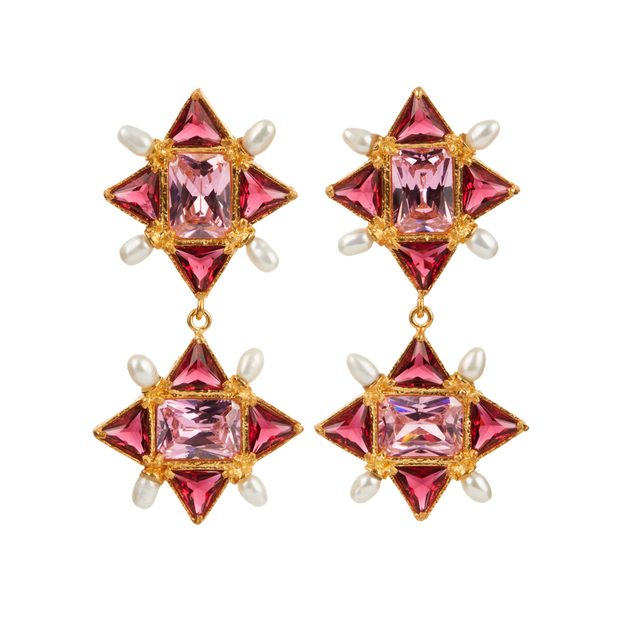 Ariadne Earrings Pink