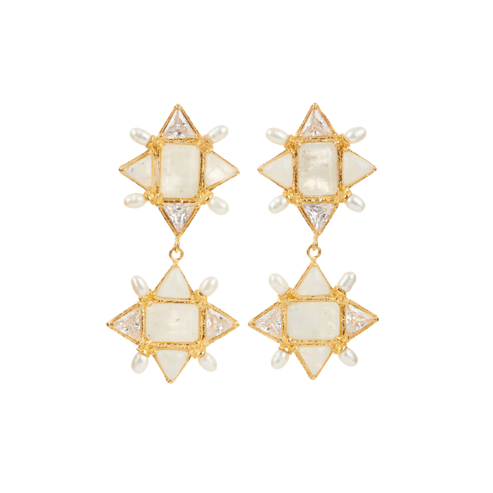 Ariadne Earrings White