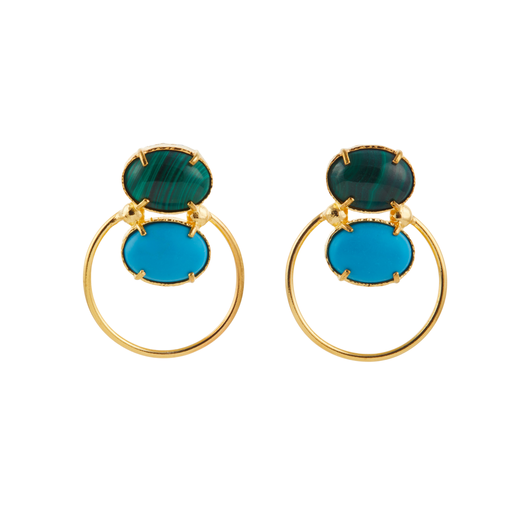 Avertine Earrings Green