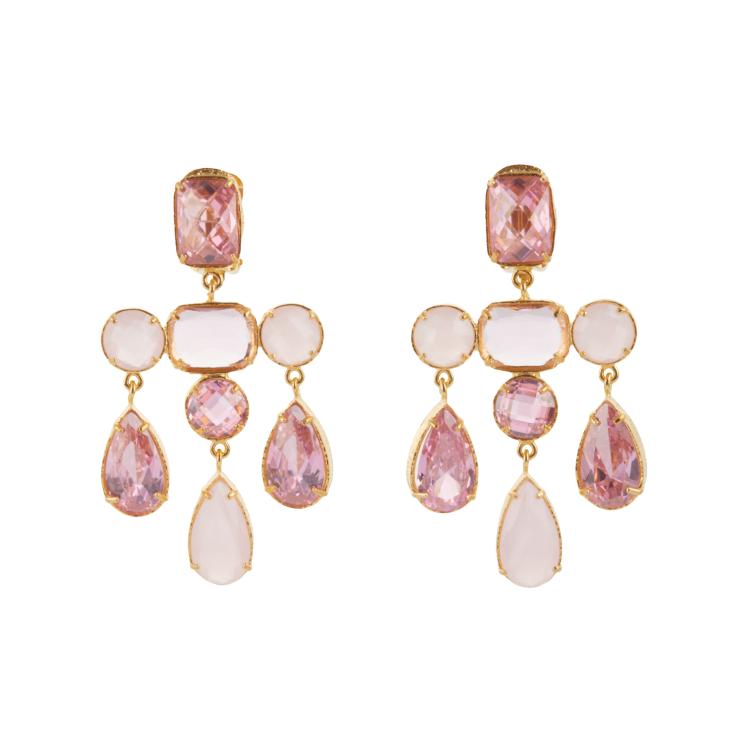 Bianca Earrings Pale Pink