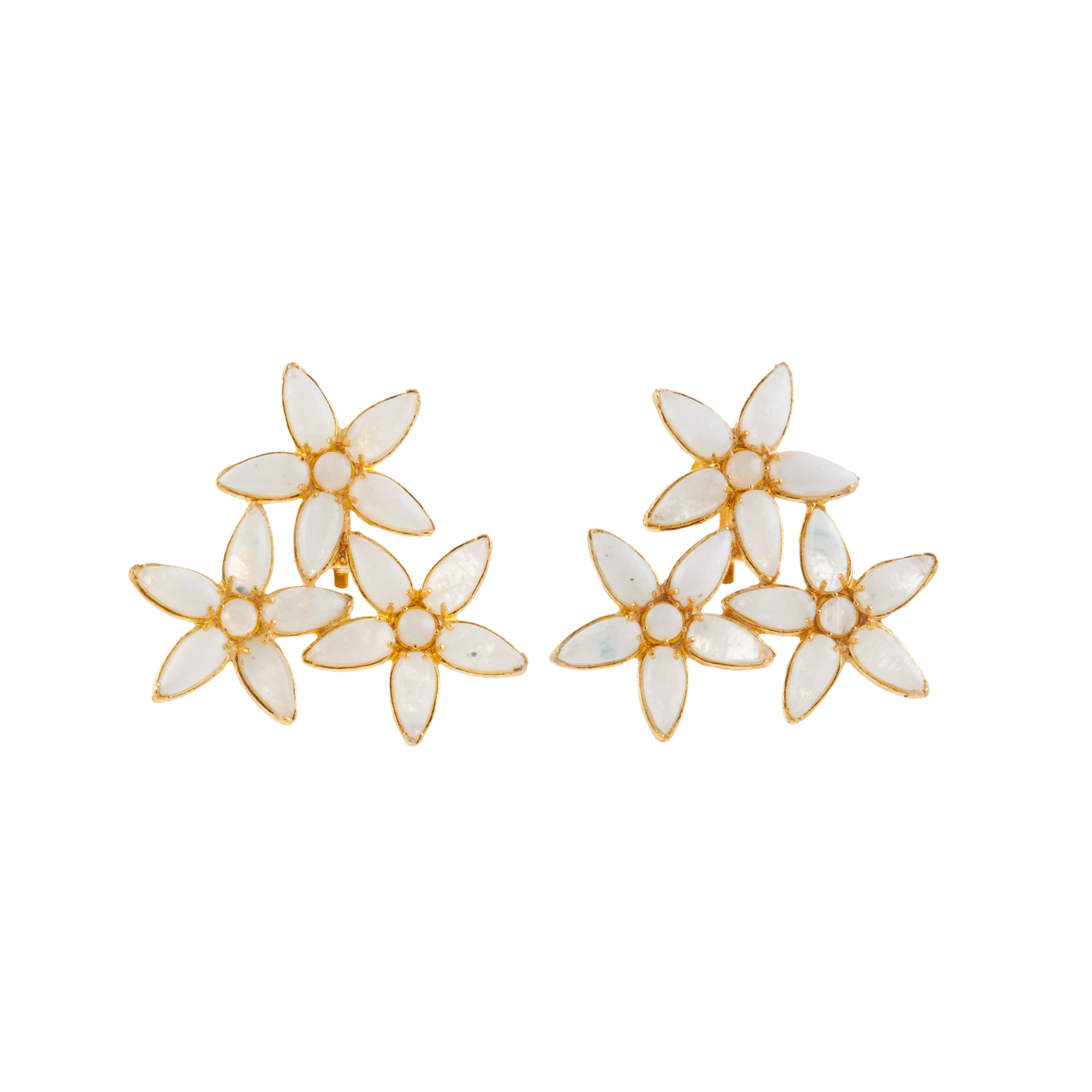 Calanthe Earrings White