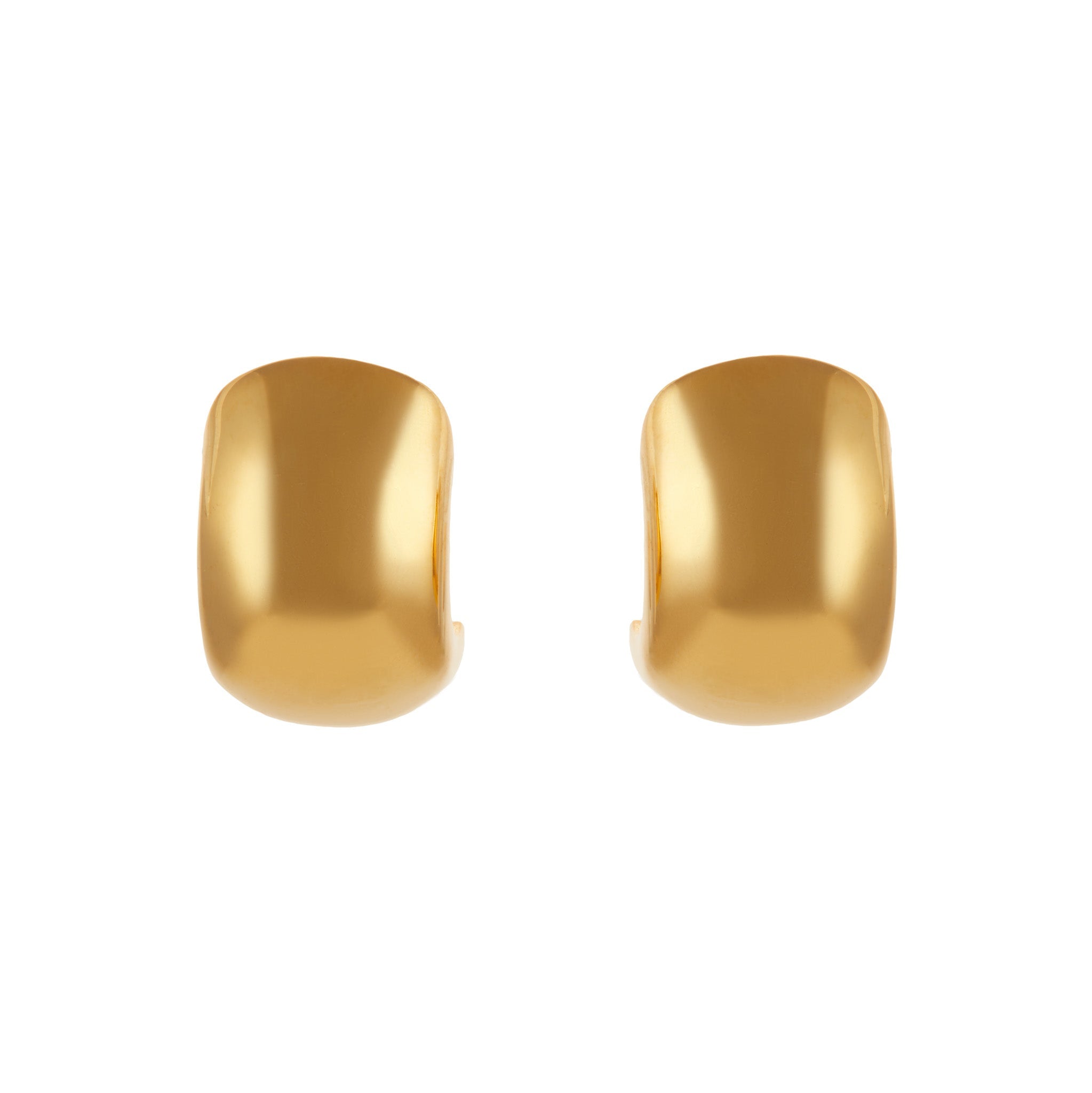 Christie Nicolaides Elena Earrings Small, 24k gold plated