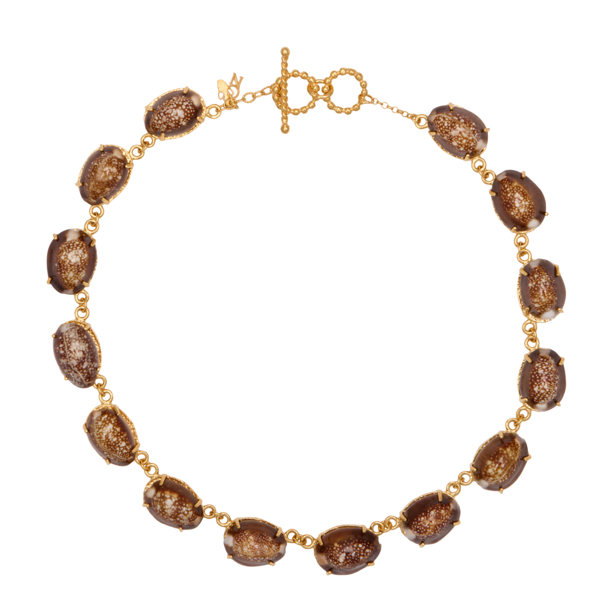 Nadia Cowrie Shell Gold Necklace by Christie Nicolaides