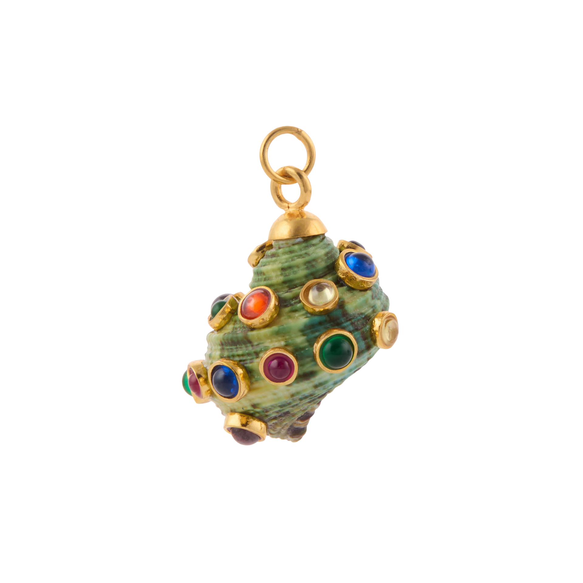 Pazziela Real Green Shell Charm by Christie Nicolaides