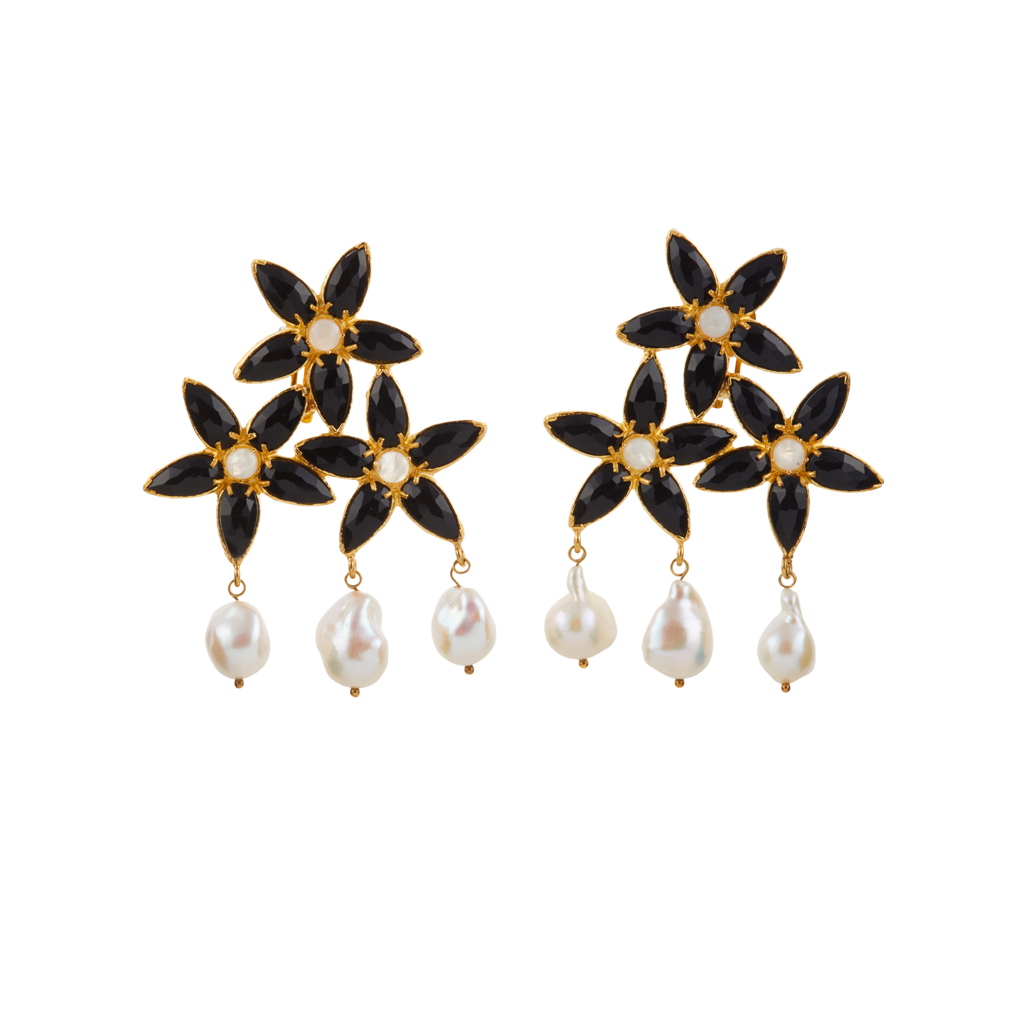 Cleo Earrings Black