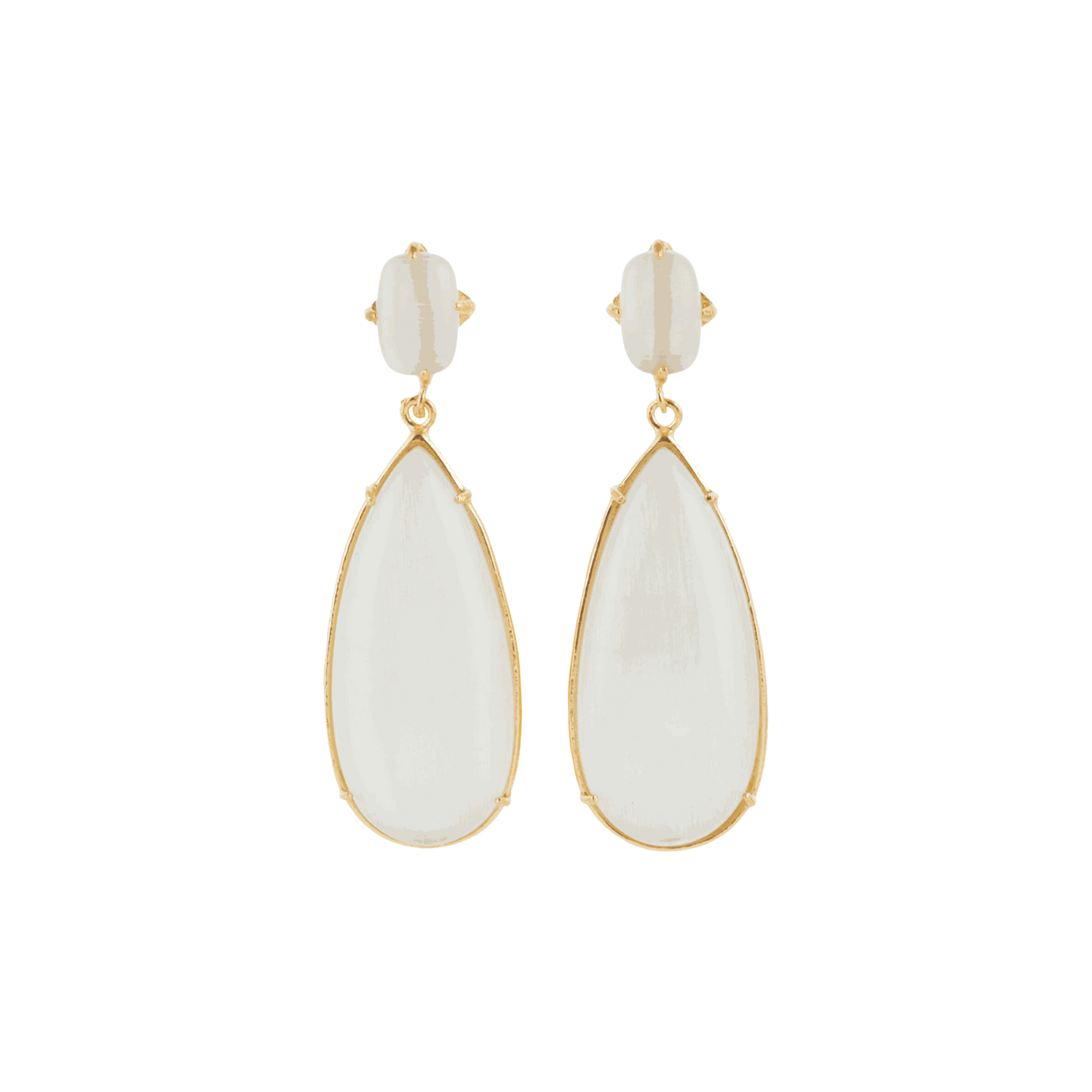 Franca Earrings White