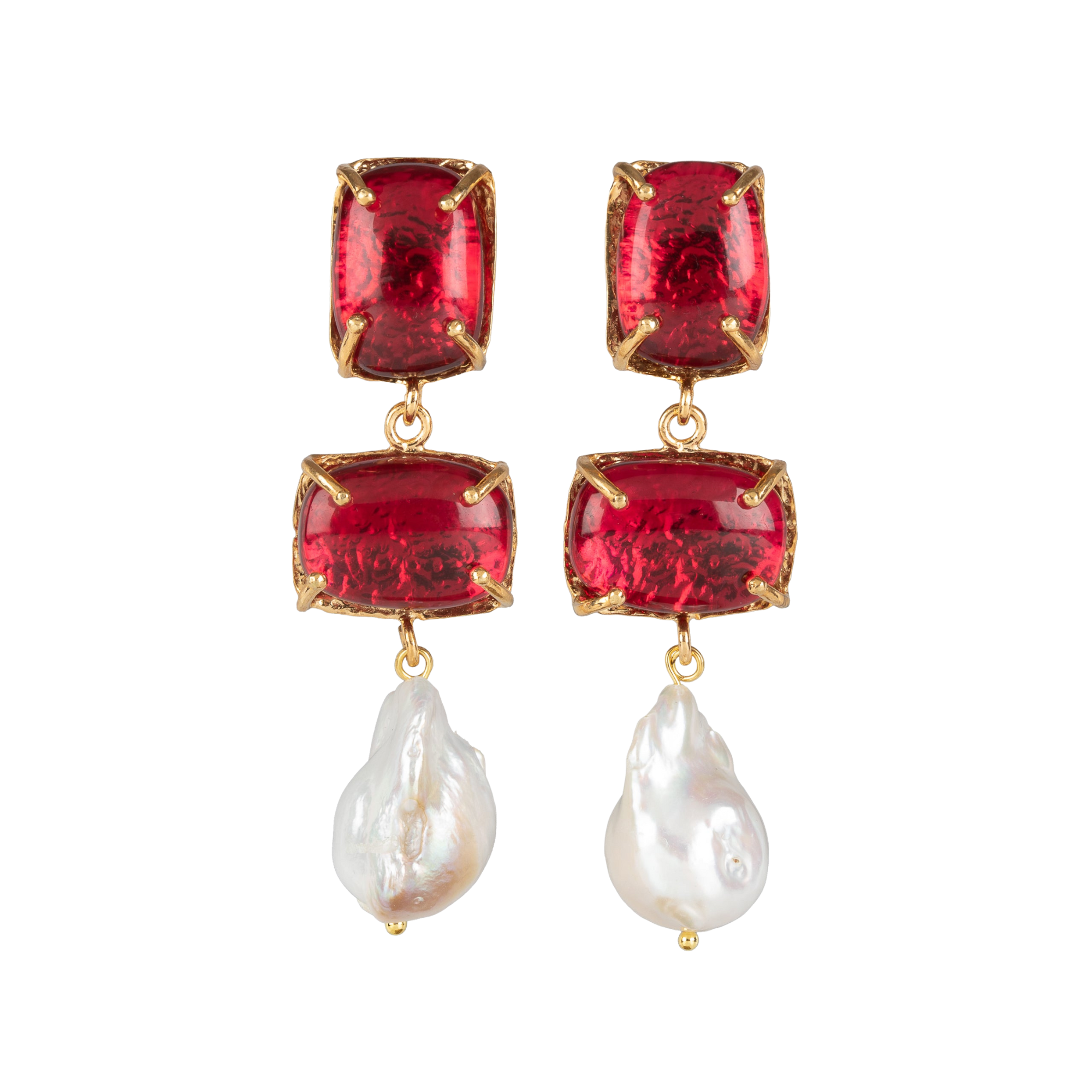 Loren Earrings Hot Pink