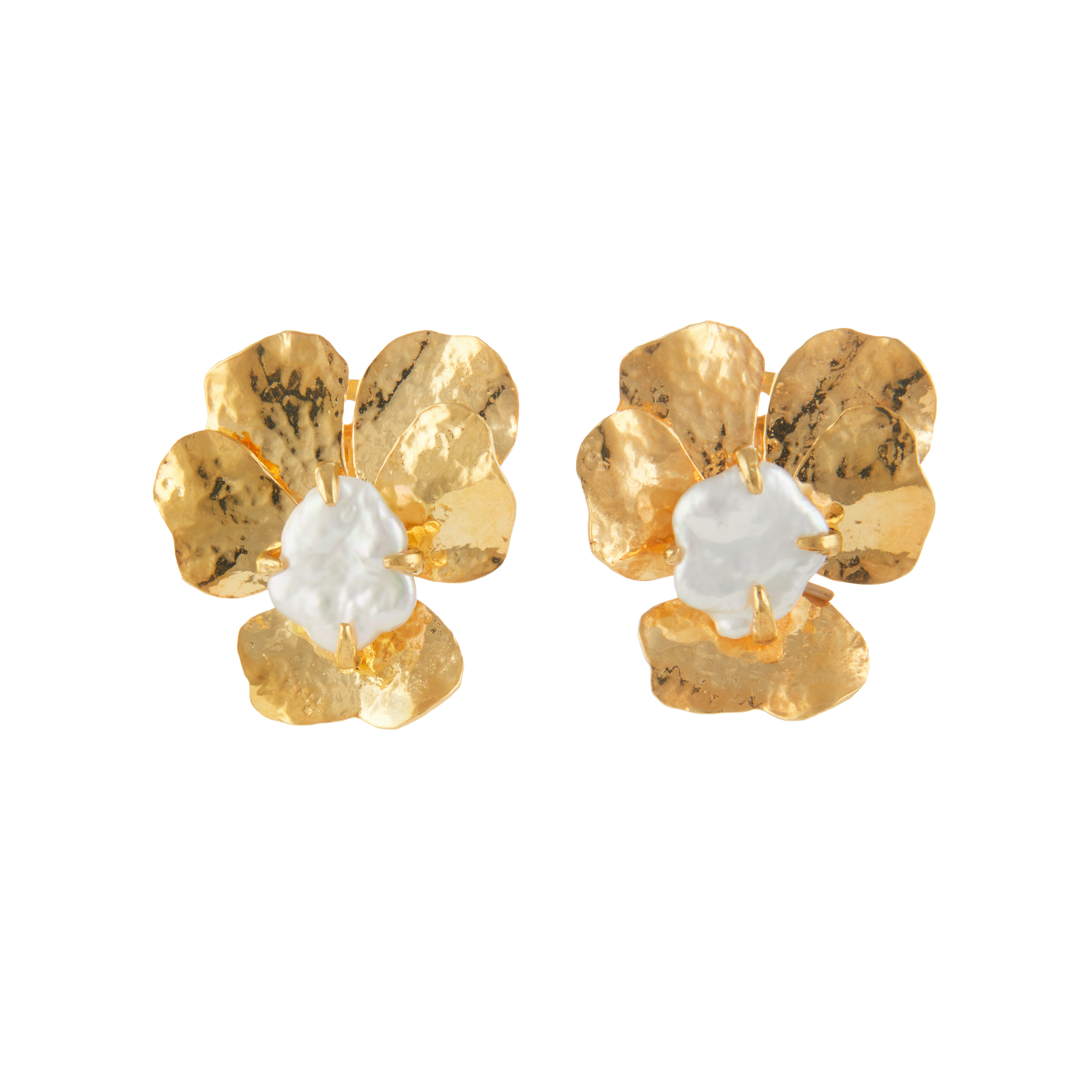 Luxury Designer Amara Gold Earrings by Christie Nicolaides