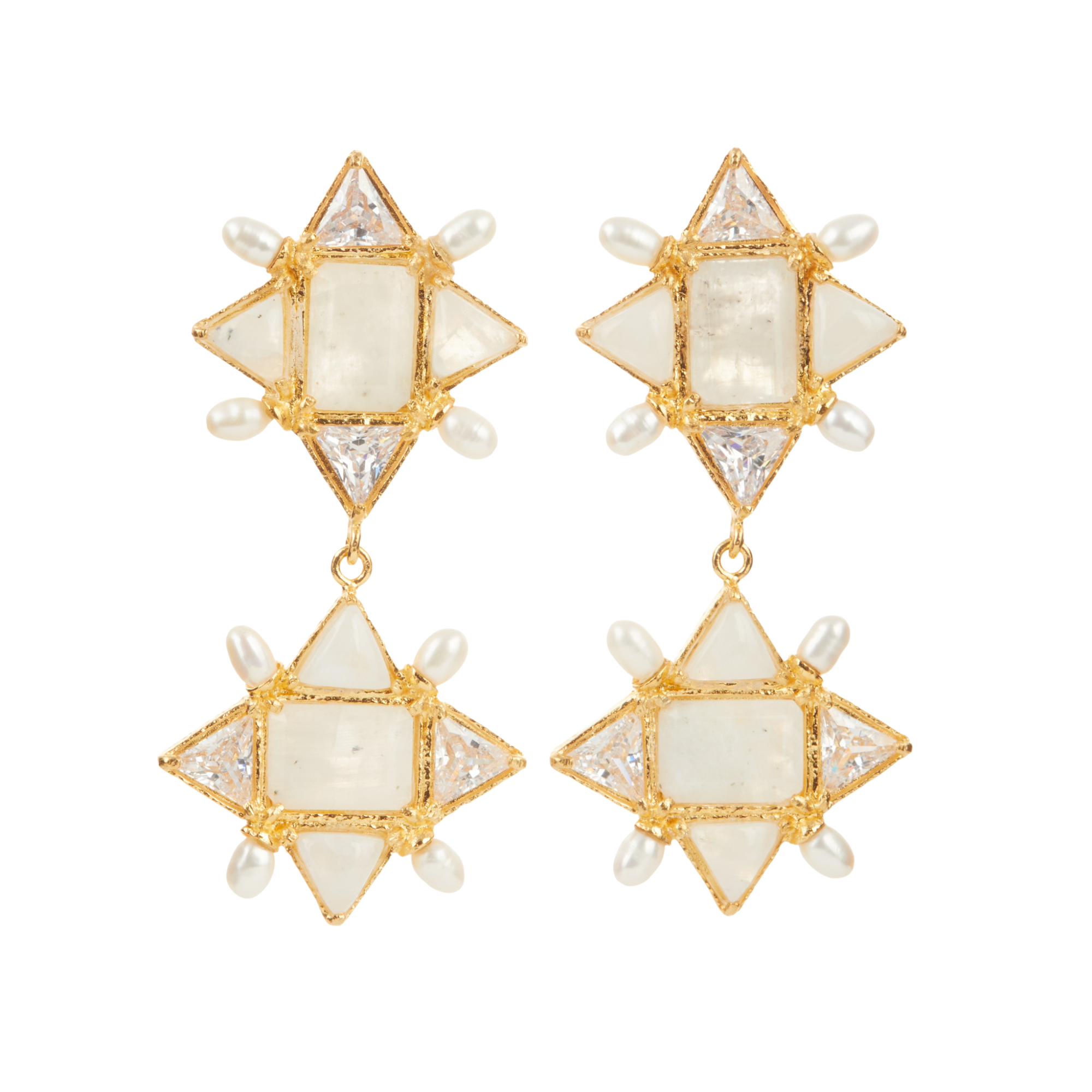Ariadne Earrings White