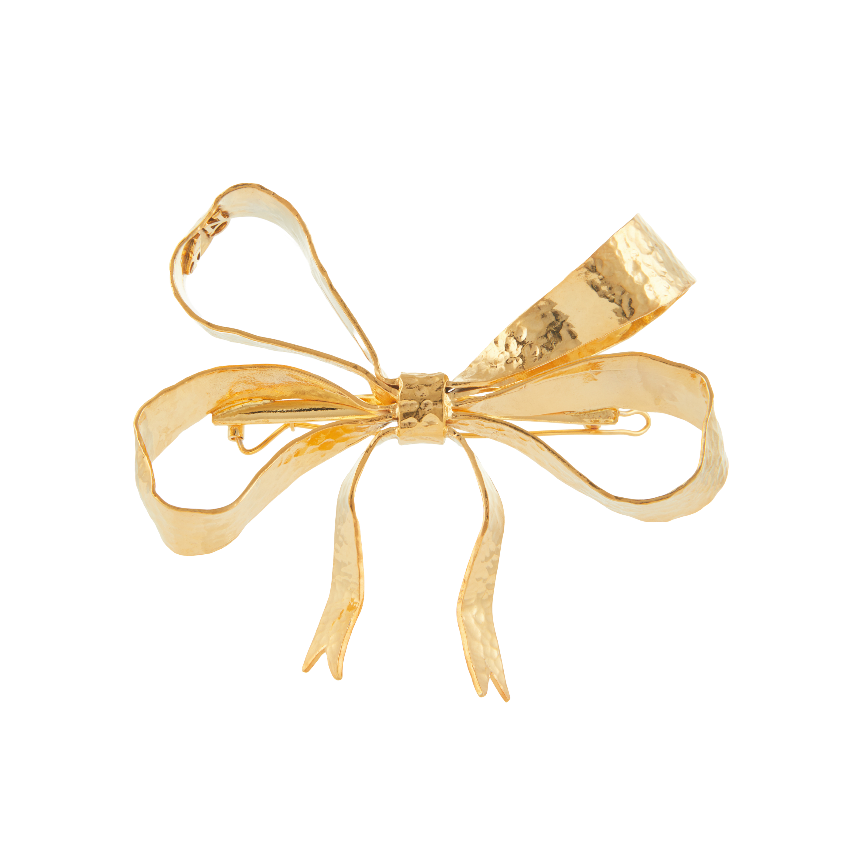 Luxury Designer Arianna Gold Bow Hair Clip by Christie Nicolaides