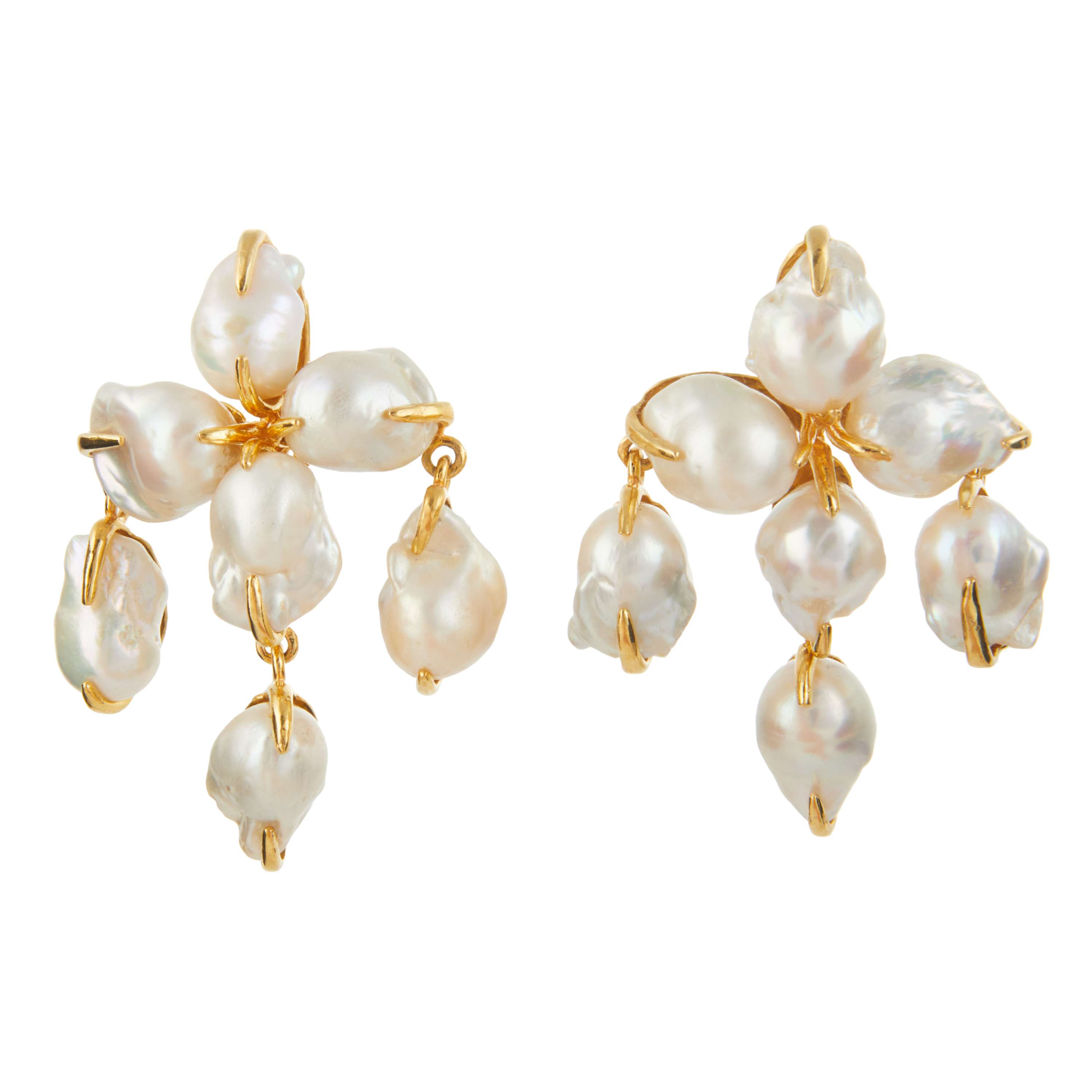 Luxury Designer Delphine Pearl Earrings by Christie Nicolaides
