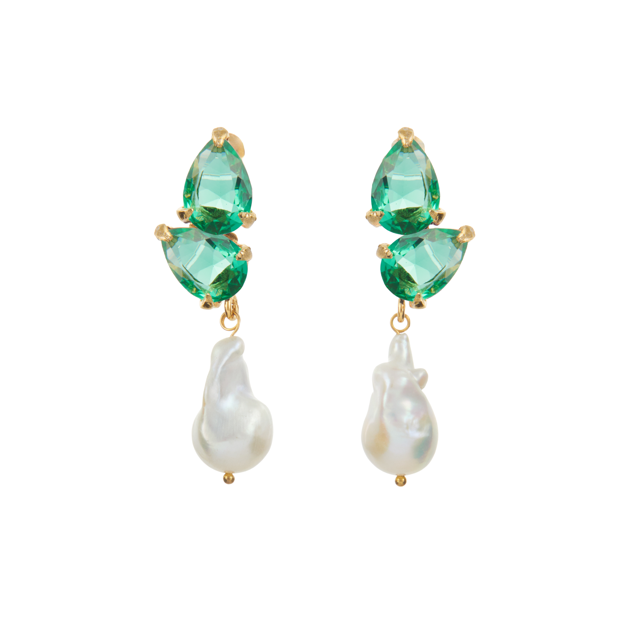 Tatiana Earrings Green