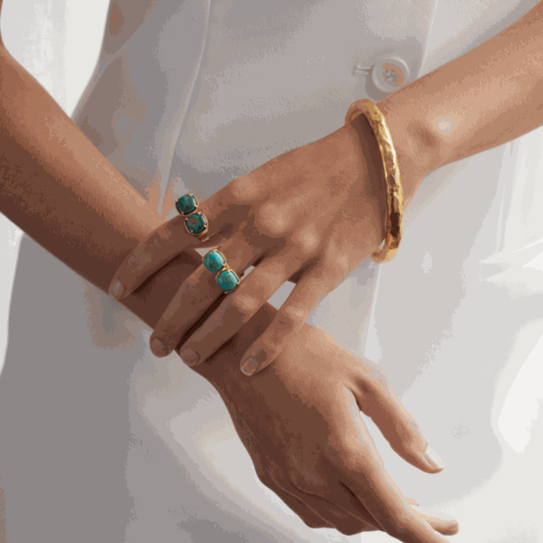 Luxury Designer Gold Belle Bangle by Christie Nicolaides