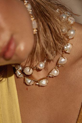 Angelica Necklace Pearl