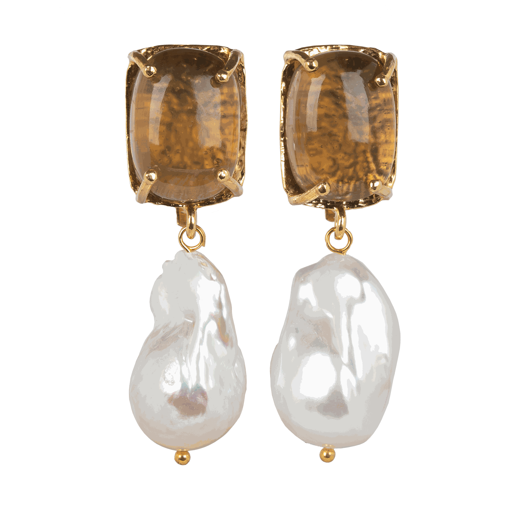 Luxury Designer Piccola Chocolate Bridal Earrings Christie Nicolaides